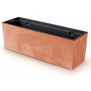 PROSPERPLAST Urbi Case Beton Effect (77 x 23.5 x 24.6 cm) Pomarańczowy - Donice - miniaturka - grafika 1