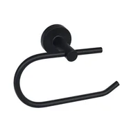 Stojaki i wieszaki na papier toaletowy - Uchwyt WC na papier Foryou prosty czarny - miniaturka - grafika 1