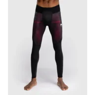 Kimona, stroje i obuwie - Venum Legginsy Kompresyjne Spats G-Fit Deep Black/Fire Red - miniaturka - grafika 1