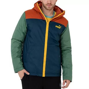 Kurtka Puma Colourblock Hooded Padded 84934664 - multikolor - Kurtki i kamizelki sportowe męskie - miniaturka - grafika 1