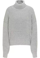 Swetry damskie - usha BLUE LABEL Sweter damski 15409984, szary melanż, XL/XXL - miniaturka - grafika 1