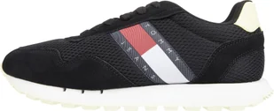 Tommy Hilfiger Buty Męskie Runner Mesh Czarne r.43 - Buty sportowe męskie - miniaturka - grafika 1