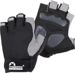 Rękawiczki rowerowe Majestic Sport RAPID czarno-szare r L - Rękawiczki rowerowe - miniaturka - grafika 1