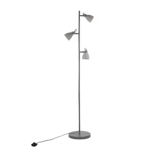 Beliani Lampa stojąca betonowa jasnoszara MISTAGO - Lampy stojące - miniaturka - grafika 1