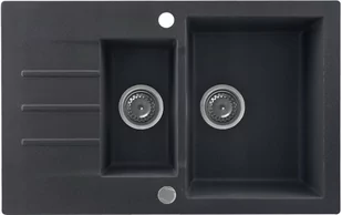 Kernau KGS A 6079 1,5B1D BLACK METALLIC - Zlewozmywaki - miniaturka - grafika 1
