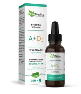 EkaMedica Witaminy A+D3 krople 30 ml - Witaminy i minerały - miniaturka - grafika 1