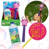 Bańki mydlane - Gwiazdka Zestaw do robienia i łapania baniek mydlanych, łapacz baniek + płyn 400ml - miniaturka - grafika 1