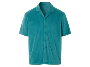 LIVERGY® Koszulka frotte (Turkusowy, M (48/50)) - Koszule męskie LIVERGY® Koszulka frotte (Turkusowy, M (48/50)) - Koszule męskie - miniaturka - grafika 1