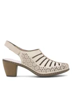 Sandały damskie - Rieker Sandały 40959-60 Beżowy - miniaturka - grafika 1