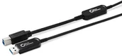 Kable USB - Microconnect MC-USB3.0AB30OP kabel USB 30 m USB 3.2 Gen 2 3.1 Gen 2 USB A USB B Czarny - miniaturka - grafika 1
