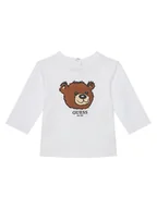 Bluzki damskie - Guess Bluzka I5YI02 K8HM4 Biały Regular Fit - miniaturka - grafika 1
