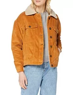 Kurtki damskie - Urban Classics Damska kurtka oversize, Sherpa Corduroy, sztruksowa kurtka z podszewką Sherpa, dla kobiet, w 3 kolorach, rozmiary XS-5XL, Toffee/beżowy, M - miniaturka - grafika 1