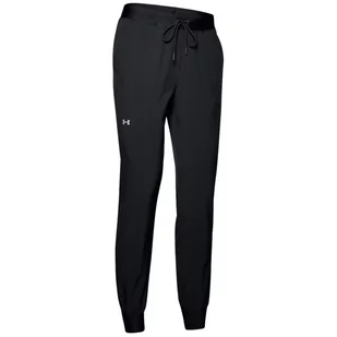 Under Armour Sport Woven Pants 1348447-001 Damskie Spodnie Czarne - Spodnie damskie - miniaturka - grafika 1