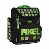 Plecaki szkolne i tornistry - Tornister Pixel zielony - miniaturka - grafika 1