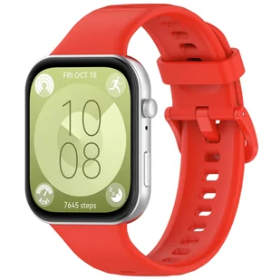 Pasek silikonowy Vanfone do Huawei Watch Fit 3, czerwony - Akcesoria do smartwatchy - miniaturka - grafika 1