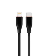 Kable USB - GEMBIRD Wysokiej jakości silikonowy kabel USB Type-C do 8-pinowego ładowania i transmisji danych 1.5m czarny - miniaturka - grafika 1