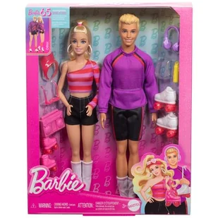 Barbie, Barbie i Ken na wrotkach, lalki z akcesoriami - Lalki dla dziewczynek - miniaturka - grafika 1