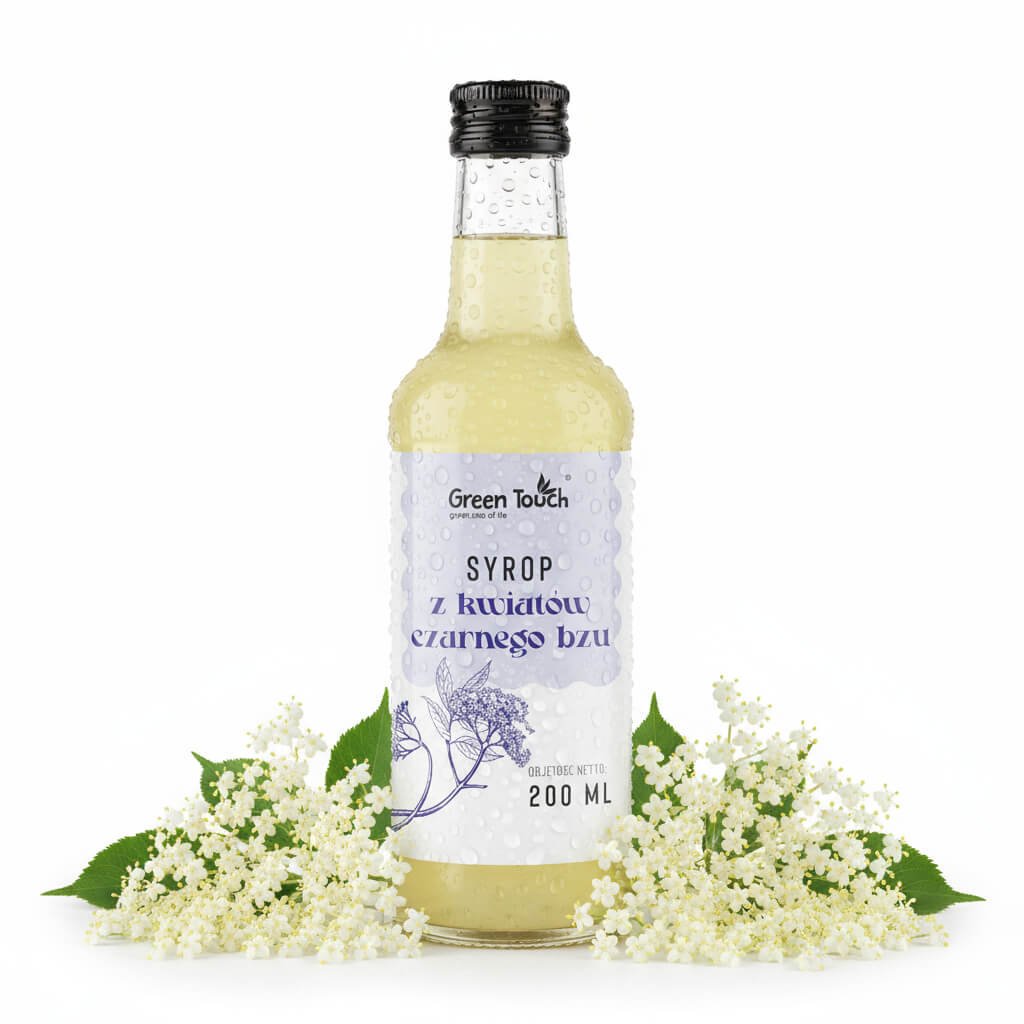 Syrop z kwiatów czarnego bzu 200 ml naturalny bez barwników i konserwantów