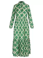 Sukienki - ApartFashion Damska sukienka maxi, zielono-beżowa, normalna, zielono-beżowy, 38 - miniaturka - grafika 1