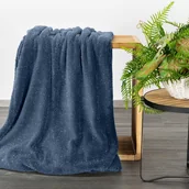 Koce - Koc, EUROFIRANY, granatowy, 150x200 - miniaturka - grafika 1