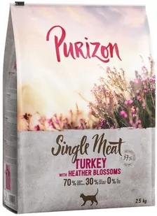 Purizon Single Meat, indyk z kwiatami wrzosu - 2,5 kg - Sucha karma dla kotów - miniaturka - grafika 1