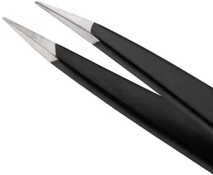 Tweezerman tweez erman koronka Point pęseta wykonana ze stali nierdzewnej czarny 1241-BR - Akcesoria i kosmetyki do stylizacji brwi - miniaturka - grafika 3