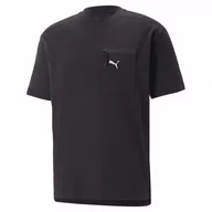 Koszulki sportowe męskie - Męski t-shirt basic Puma Open Road - czarny - PUMA - miniaturka - grafika 1