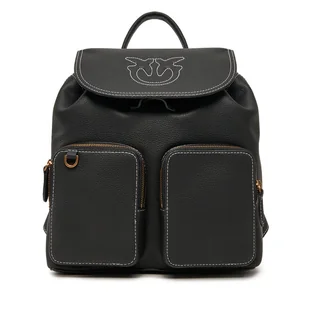 Plecak PINKO Carrie Backpack PE 25 PLTT 104351 A1LF Czarny - Plecaki - miniaturka - grafika 1