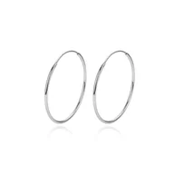 Kolczyki - Kolczyki Srebro 925 Koła Kółka 18 mm - miniaturka - grafika 1