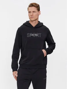 Calvin Klein Performance Bluza Graphic 00GMS4W339 Czarny Regular Fit - Bluzy męskie - miniaturka - grafika 1