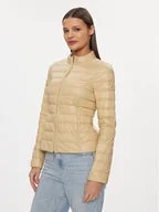Kurtki damskie - Patrizia Pepe Kurtka puchowa CO0178/A503-B182 Beżowy Regular Fit - miniaturka - grafika 1