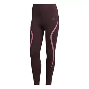 adidas Damskie legginsy Tlrd Lux 78 Tig, marsom/różowy, M, Marsom/Rosgoz, M - Legginsy - miniaturka - grafika 1