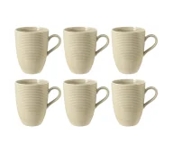 Kubki - Seltmann Beat Relief Color Glaze 350ml Beżowy - miniaturka - grafika 1