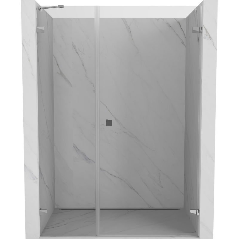 Mexen Lunar-B drzwi prysznicowe uchylne prawe 150 cm, transparent, chrom - 832S-150-050-01-00-P