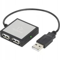Huby USB - Renkforce 4 porte USB 2.0-hub Sølv RF-4840290 - miniaturka - grafika 1