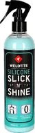 Narzędzia rowerowe - Weldtite Nabłyszczacz ochronny WELDTITE SILICONE SLICK 'N' SHINE 400 ml, Do opon, goleni amortyzatorów i amortyzowanych sztyc NEW 2025 - miniaturka - grafika 1