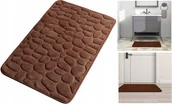 Dywaniki łazienkowe - Dywanik Łazienkowy Miękki Szybkoschnący Brązowy Antypoślizgowy 40X60Cm Mata - miniaturka - grafika 1