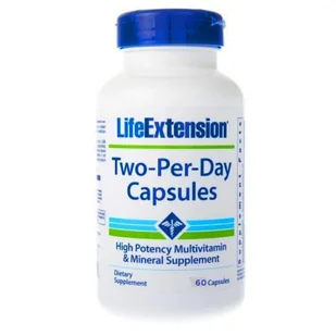 Life Extension Life Extension Two-Per-Day Capsules (Multiwitamina) - 60 kapsułek - Witaminy i minerały Life Extension Life Extension Two-Per-Day Capsules (Multiwitamina) - 60 kapsułek - Witaminy i minerały - miniaturka - grafika 1