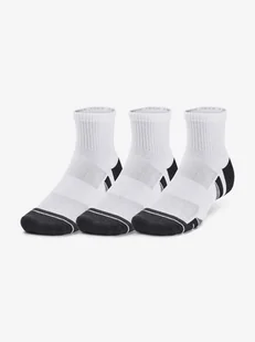 Skarpetki Under Armour Performance Tech 3pk Qtr-WHT L - Skarpetki męskie - miniaturka - grafika 1