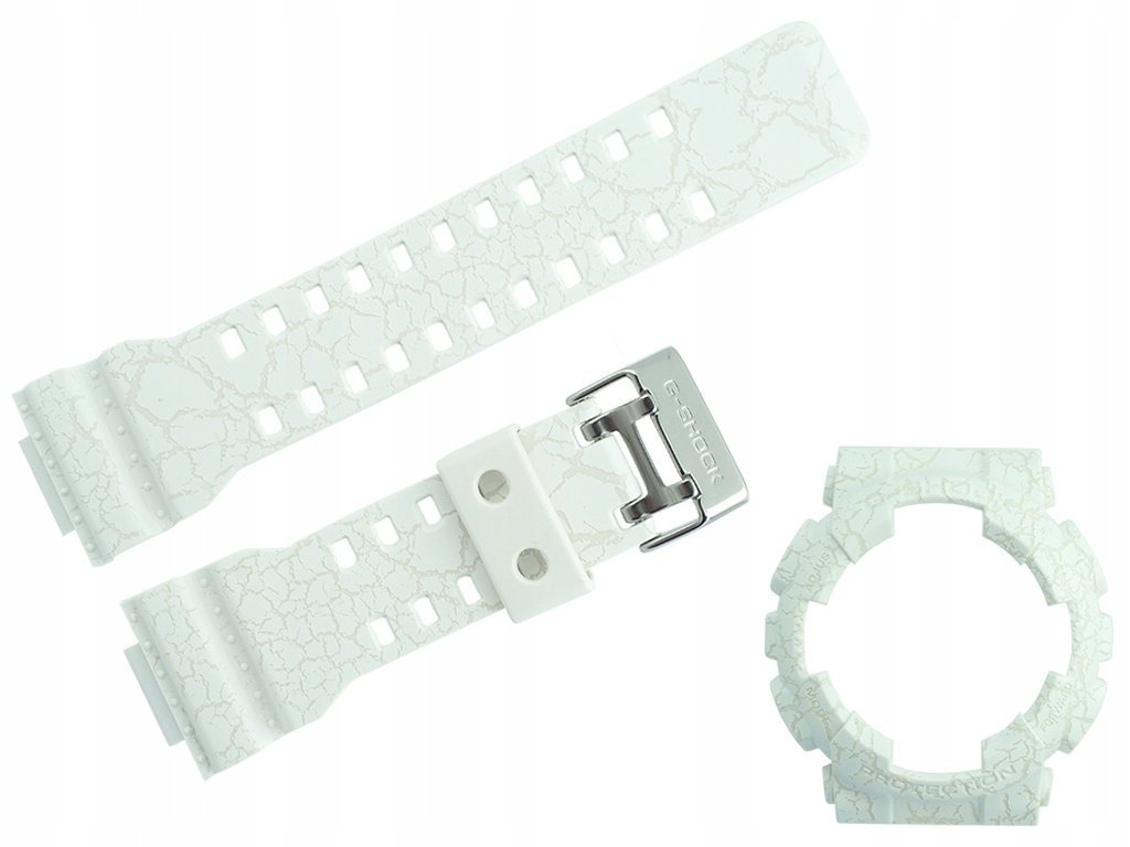 Pasek i bezel Casio GA-100 GA-110 GD-100 GA-120 biały