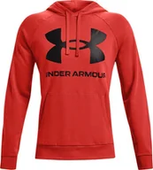 Bluzy męskie - Under Armour Bluza UA Rival Fleece Big Logo HD 1357093 839 1357093 839 czerwony S - miniaturka - grafika 1