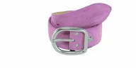 Akcesoria jeździeckie - Pikeur Pasek zamszowy - foxglove - miniaturka - grafika 1