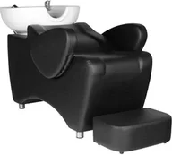 Myjki fryzjerskie - Hair system myjnia fryzjerska hsb46 czarna - miniaturka - grafika 1