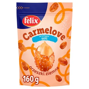 Felix CARMELOVE ORZESZKI ZIEMNE SOLONE 160G Zakupy dla domu i biura! 31750540 - Orzeszki - miniaturka - grafika 1