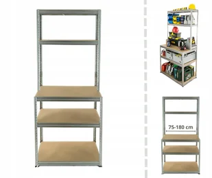 Metalowy stół warsztatowy regał warsztatowy stół roboczy warsztat 196x75x60 - Uszczelnienia - miniaturka - grafika 1