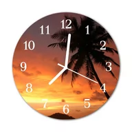 Naklejki na drzwi i meble - Zegar szklany okrągły Palma - miniaturka - grafika 1