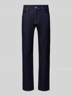 Spodnie męskie - Jeansy o kroju straight fit z wpuszczanymi kieszeniami model ‘Mosa’ - miniaturka - grafika 1