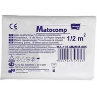 Apteczki i materiały opatrunkowe - Matocomp, Gaza opatrunkowa niejałowa 13-nitkowa 1/2m², 50 sztuk - miniaturka - grafika 1