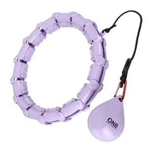HULA HOP VIOLET Z WYPUSTKAMI I OBCIĄŻNIKIEM ONE FITNESS OHA02 - Pozostały sprzęt i akcesoria do ćwiczeń - miniaturka - grafika 1