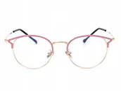 Dodatki do strojów karnawałowych - Okulary Zerówki DAMSKIE KOCIE oczy z Antyrefleksem - miniaturka - grafika 1